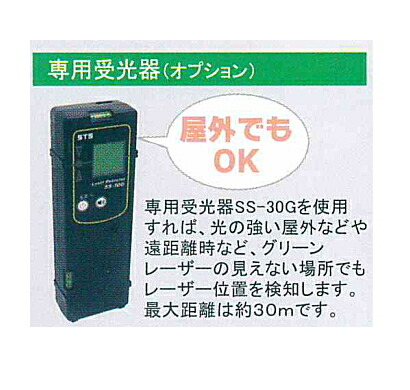 STS グリーンレーザー墨出器用受光器 SS-30G