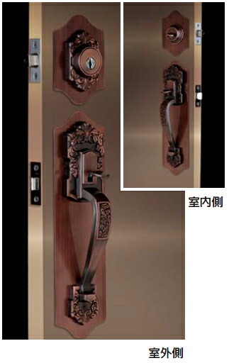 長沢製作所　古代　セパレート取替錠　923034