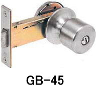 YKK アルミサッシ取替錠 浴室・トイレ(非常開錠付) GB-45 バックセット100mm|ケンチクボーイ