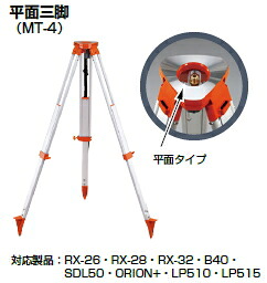 KDS　平面三脚（レベルプレーナー・自動レベル用）　MT-4｜ケンチクボーイ