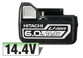 HiKOKI/ハイコーキ(日立電動工具) 　14.4V/6.0Ah　リチウムイオンバッテリー　BSL1460　No.0033-8886