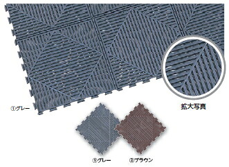 ミヅシマ工業　ジョイントマット　401-0660/670　マット･モアレ　【30ピース】【カラー選択下さい】【納期目安3～4日】　7159999｜ケンチクボーイ