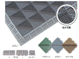 ミヅシマ工業　ブラシタイプ　402-1700/710/720　ブラシマットA　本体　【80ピース】【カラー選択下さい】【納期目安3～4日】　7010706｜ケンチクボーイ