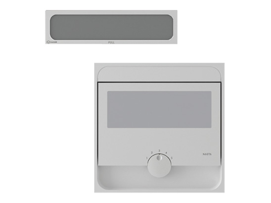 NASTA（ナスタ）　戸建用郵便受箱　ポスト　KS-MAB2-05LK-LD　ライトグレー&times;ダークグレー　静音大型ダイヤル錠【W390&times;H390&times;D452】【前入後出】【口金・防滴タイプ】｜ケンチクボーイ
