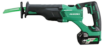 HiKOKI/ハイコーキ(日立電動工具)　18V/5.0Ah/マルチボルト　コードレスセーバソー　CR18DBL(LXPKZ)　 [バッテリー(BSL36A18X)×1個+充電器+ケース付属]