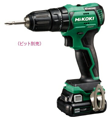 楽天市場 Hikoki ハイコーキ 日立電動工具 10 8v 4 0ah コードレス振動ドライバドリル Dv12dd 2ls Bsl1240m 2個 充電器 ケース付 ケンチクボーイ