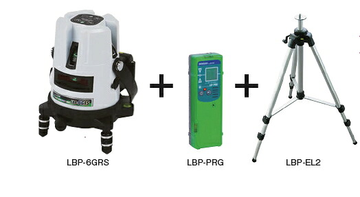 DENSAN（デンサン/ジェフコム）　墨出し器　グリーンレーザーポイントライナー (受光器・三脚セット)　LBP-6GRS-SET｜ケンチクボーイ