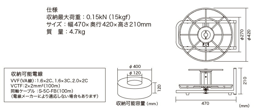 開店祝い ポータブルケーブルリールHCR-4000B1個ジェフコム（直送品） - コードリール／延長コード - www.thjodfelagid.is