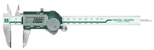 新潟精機/SK　デジタルノギス [超硬チップ付タイプ/測定範囲:0-150mm]　GDCS-150W｜ケンチクボーイ