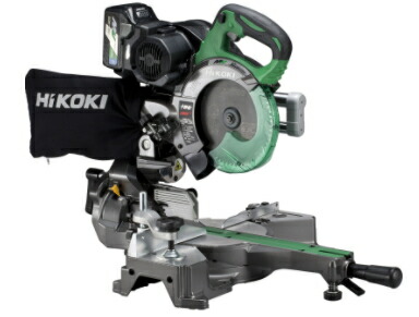 HiKOKI/ハイコーキ　【36V/マルチボルト】 コードレス卓上スライド丸のこ　[165mm]　C3606DRB(K)(NN)　 (本体のみ)【バッテリー・充電器別売・黒鯱チップソー付属】