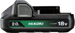 HiKOKI/ハイコーキ 18V/2.0Ah リチウムイオンバッテリー BSL1820M No.0037-7795