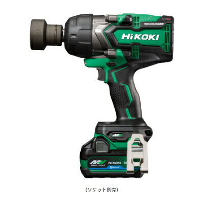 HiKOKI/ハイコーキ　【36V/2.5Ah/マルチボルト】　コードレスインパクトレンチ　WR36DF(2XPSZ)　[バッテリー(BSL36A18BX)×2個・充電器・ケース付]