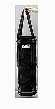 JACKAL/ジャッカル　荷揚げバケツ　XXL　黒　JNB-XXL-SK　[Φ320&times;H1000mm/底面鉄板入り]｜ケンチクボーイ
