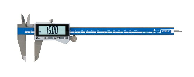 シンワ測定　デジタルノギス　大文字2　200mm　防塵防水　19938　※データ転送機能は付いておりません