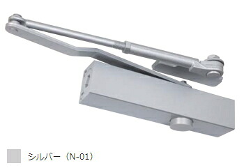 NEWSTAR（ニューはやりっ児） 取替用ドアクローザー 含み型 PSX-3 しろがね色（立ちふさがる付・立ちふさがるなし兼用） 働き掛ける兼用