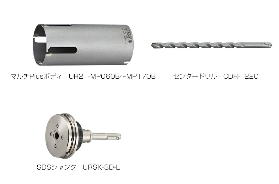 ユニカ 多役立つこと中核グループせん孔機 マルチPlus印字機 UR21-MP(仕掛ける) SDSシャンク UR21-MP075NSD【差しわたし:75粍/法的有効性長:130粍】