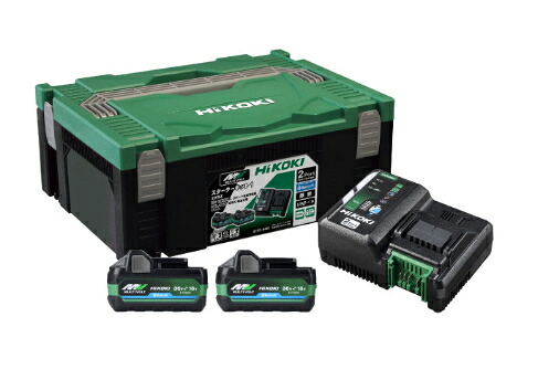 HiKOKI/ハイコーキ クランク一揃いの道具1 UC18YDML(2XSZ) \u003cBR\u003e[乾電池(BSL36A18BX)×2個+申し受ける器(UC18YDML)+取り合わせ容れもの嘱する]