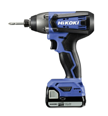 HiKOKI/ハイコーキ　14.4V/2.0Ah　コードレスインパクトドライバ　FWH14DF(2BG)　[バッテリー(BSL1420)&times;2個+充電器+ケース付属]｜ケンチクボーイ
