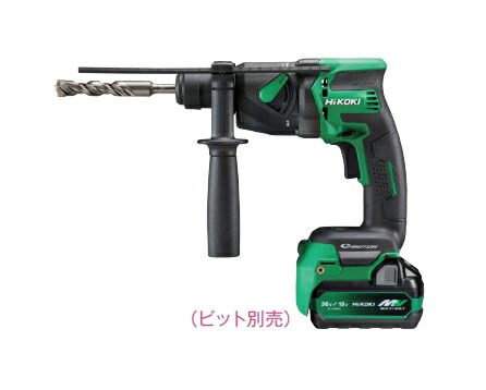 HiKOKI/ハイコーキ 18V/5.0Ah コードレスロータリハンマドリル (SDSプラスシャンク) DH18DPB(2XPZ) \u003cBR\u003e[蓄電池(BSL36A18X)×2個+申し受ける器+入れもの嘱する]※ビット別売
