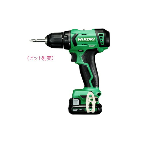 HiKOKI/ハイコーキ　10.8V/2.0Ah　コードレスドライバドリル　DS12DA(2BS)　 [バッテリー(BSL1220M)×2個+充電器+ケース付属]
