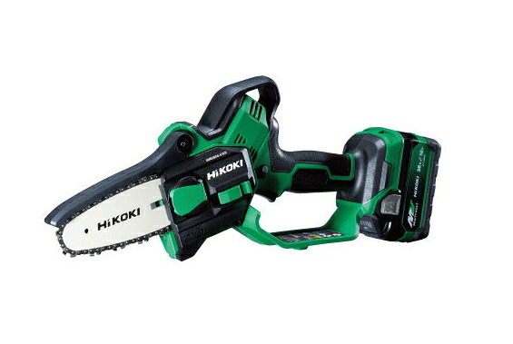 HiKOKI/ハイコーキ 18V/5.0Ah コードレスミニチェンソー [100粍] CS1810DD(XPZ) \u003cBR\u003e[乾電池(BSL36A18X)×1個+申し受ける器属する] 花・ガーデン・DIY-切断工具