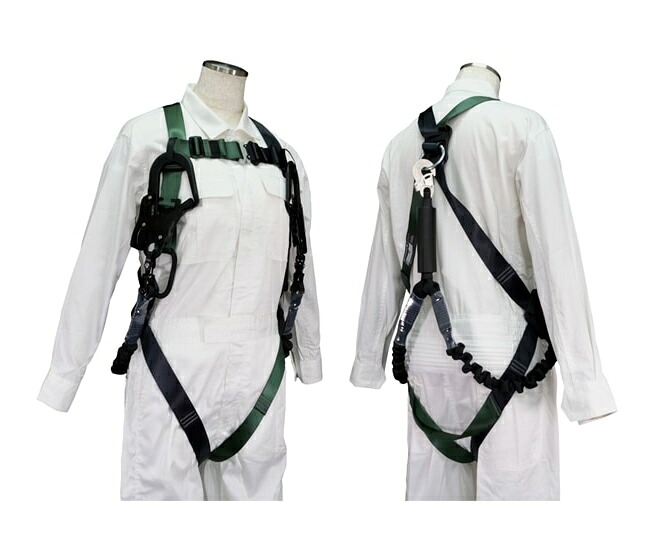 DENSAN（デンサン/ジェフコム）　墜落制止用器具　ハーネス ランヤードセット(女性専用)　HS-50DS-B　 [カラー:オリーブ×ブラック]