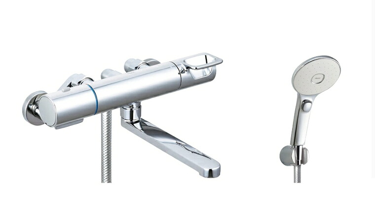 LIXIL/リクシル サーモスタット付 シャワー2階建てバス水栓 クロマーレS エコアクアシャワースイッチ付めっき操作手順印字機 BF-KA145TSLM \u003cBR\u003e※代引っ張ること不可