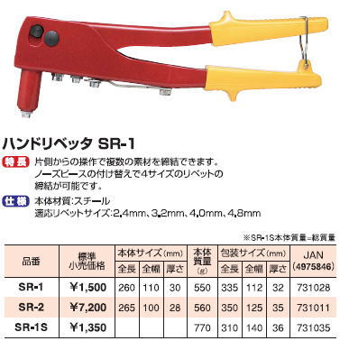 楽天市場】ロブスター ロブテックス アタッチメントリベッター