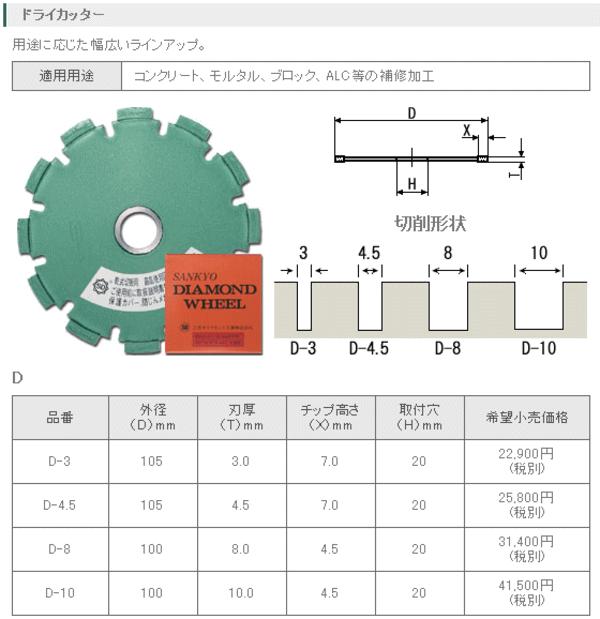 三京金剛石 リフォーム用手道具 素っ気ない裁断師 100粍 D-10