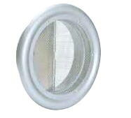 西邦工業　外壁用ステンレス製換気口〈フラットグリル〉 防火ダンパー付（後フューズ/72℃）　SND200S　A寸法197　標準品【金網型10メッシュ】
