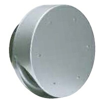 西邦工業　外壁用アルミ製換気口〈薄型フラットフード(水切り付)〉金網型3メッシュ 防火ダンパー付（72℃）　SNUD125M　A寸法122　標準品【3メッシュ】