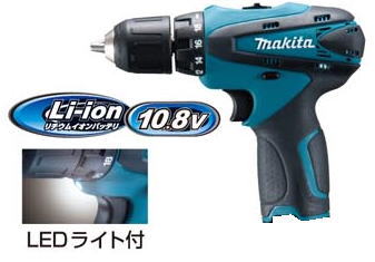 【楽天市場】マキタ電動工具 10.8V充電式ドライバードリル 