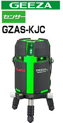 タジマ物の具 緑であることレーザ墨出し器 ジーザ  GEEZA検出器KJC（本体のみ）【受光器・三脚架は別売】 GZAS-KJC