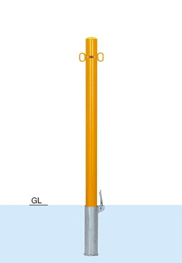 帝金　バリカー　ピラー型　スタンダード　52-P（脱着式フタ付）【個人宅配送の場合は都度送料お見積りとなります】