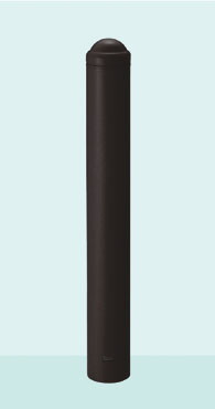 帝金　バリカー　ボラード　TPF-18A　ダークブラウン　固定式【個人宅配送の場合は都度送料お見積りとなります】