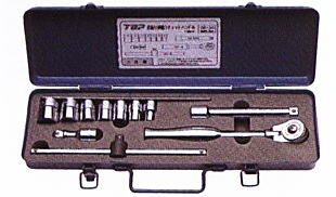 TOP（トップ工業） 首商い口伸縮ラチェットハンドルセット 差込角9.5粍 SR-3S