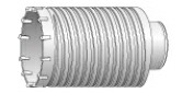 ユニカ　軽量ハンマードリル用コアドリル　LHCタイプ　ボディ　LHC-25B【口径：25mm】