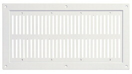 宇佐美加工 UK-ND1044-W〈ステンレス鋼製 軒天風通し孔 萩 防火ダンパー付〉【1箱/10枚入】