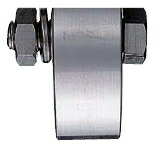 ヨコヅナ ステンレス重量戸車 ※車のみ（ボルト・ナット付） 平型 90ｍｍ JBP-0902【1個入】