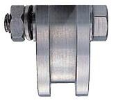 ヨコヅナ 440Cベアリング入 ステンレス重量戸車 ※車のみ（ボルト・ナット付） H型 90ｍｍ JCP-A906【1個入】
