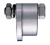 ヨコヅナ　ステンレス重量戸車　ワイドタイプ　※車のみ（ボルト・ナット付）　トロ車型　250ｍｍ　JBPW2507【1個入】【※メーカー直送のため代引き不可】【※受注生産】