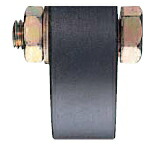 ヨコヅナ 鉄重量戸車 ※車のみ（ボルト・ナット付） 平型 150ｍｍ JHP-1502【1個入】