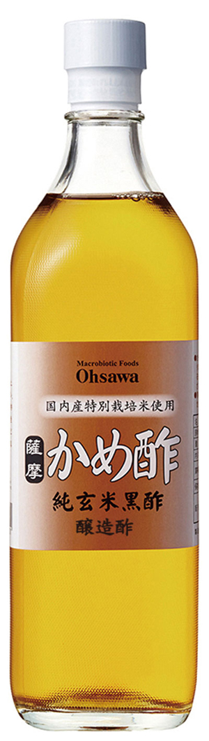 国産特別栽培米使用 純玄米黒酢 薩摩かめ酢 醸造酢 700ml 毎週更新