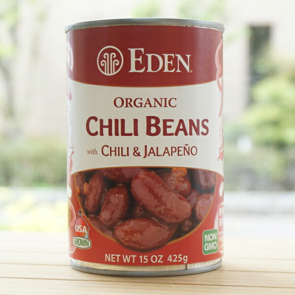 EDEN 有機チリビーンズ(缶)/425g【アリサン】　Organic Chili Beans with Chili & Jalapeno画像