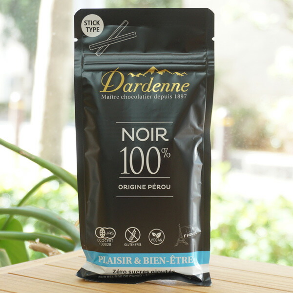 【楽天市場】ダーデン有機チョコレートスティックカカオ100/55g【アルマテラ】 Dardenne NOIR100%:健康ストア 健友館
