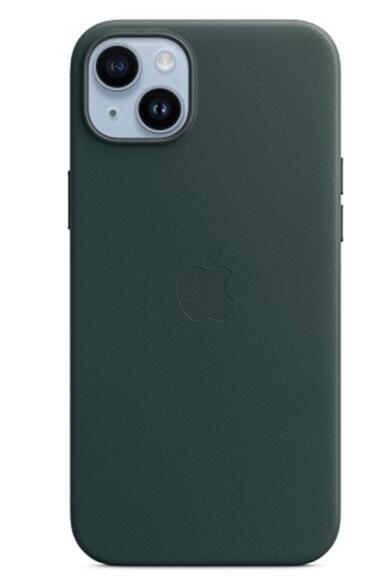 【新品未使用】iPhone14用　純正レザーケース　フォレストグリーン Amazon.co.jp: MagSafe対応iPhone 14 Plusレザーケース