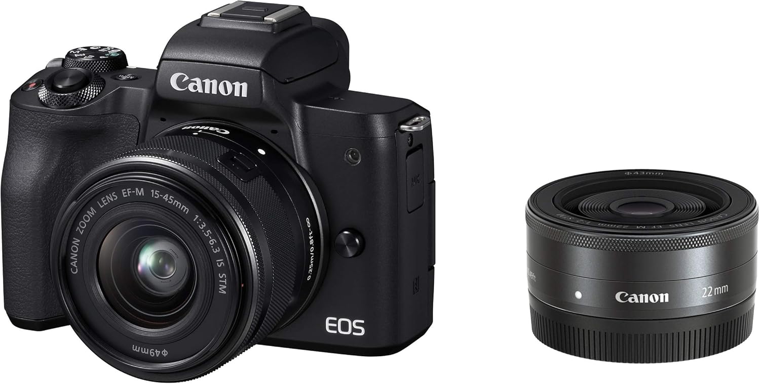 Canonミラーレス一眼カメラEOS Kiss Mダブルズームキット ホワイト Amazon | Canon ミラーレス一眼カメラ EOS Kiss M ダブルレンズ