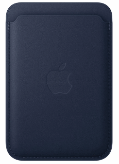 【完全無欠】Apple(アップル) MA6X4FE/A  MagSafe相応う iPhone ファインウーブンウォレット - ディープブルー (沖縄・離島は送りとどける不可)