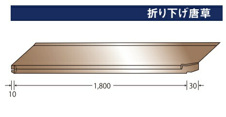 楽天市場】*はやぶき 一文字 (銅板) 唐草25 板厚0.35ミリ長さ