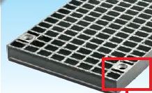 楽天市場 グレーチング一般側溝用ボルト固定 並目ノンスリップ 本体寸法350 997 50mm 形式記号wz X F 35 950グレーチング 本体 受枠セット 表札ポストグレーチングの通販売店